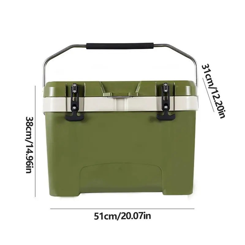 Insulated Freezer Box Outdoor Ice Chest Cooler Box Impact-Resistant Travel Cooler For Picnic Outdoor Self-Driving Trips And