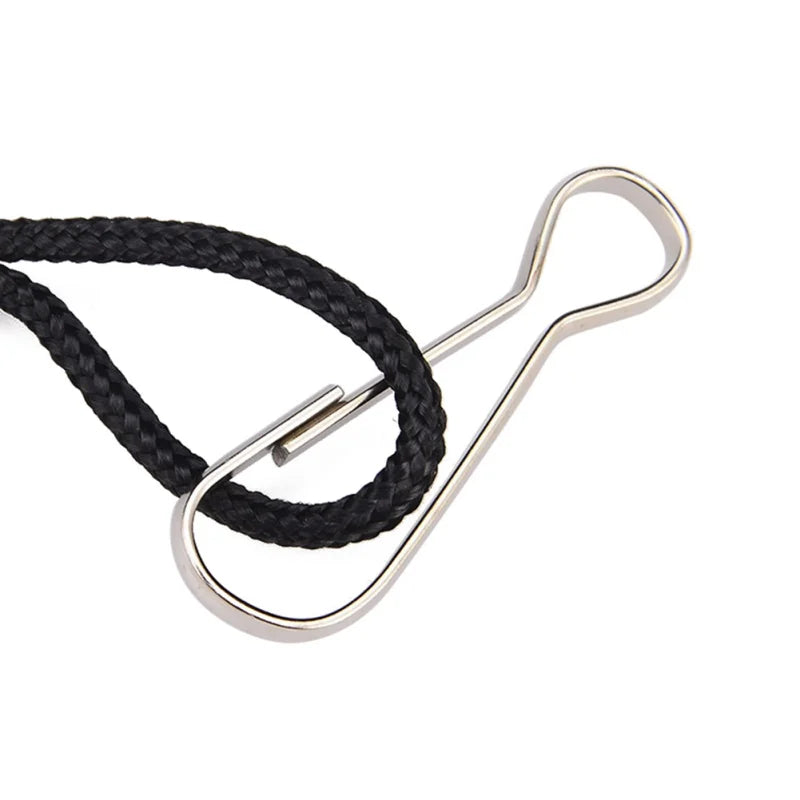 Outdoor Tactical Retractable Plastic Spring Elastic Rope Security Gear Tool For Airsoft Outdoor Hiking Camping Anti-lost Tools