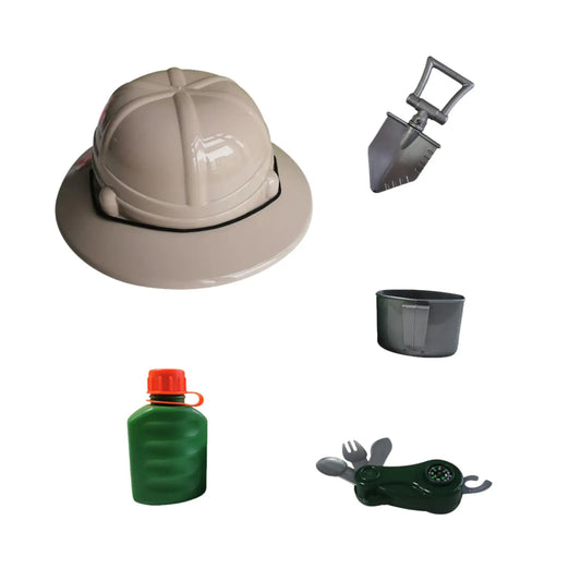 Explorer Hat Costume Headwear Kid Explorer Kits Camping Color Camping Hat Role Play Toys for Boys Girls Birthday