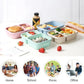 New Lunch Boxs Leak-Proof 3 Grid With Lid Camping Picnic Portable Plastic Food Fruit Storage Container Bento Box For Kids