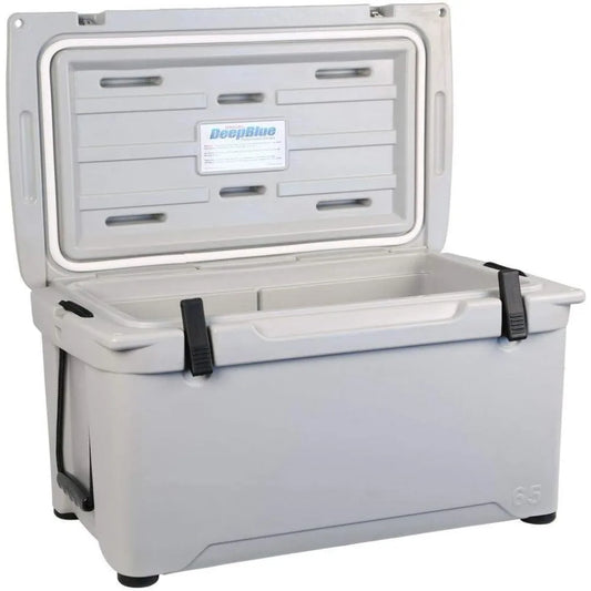 Car Portable Cooler, Exceptional Ice Retention, ENG65 58 Quart High-Performance Hard Cooler and Ice Chest, Portable Cooler