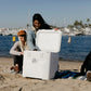 Igloo 52 QT 5-Day Marine Ice Chest Cooler with Wheels, White Igloo 52 QT 5-Day Marine Ice Chest Cooler with Wheels, White