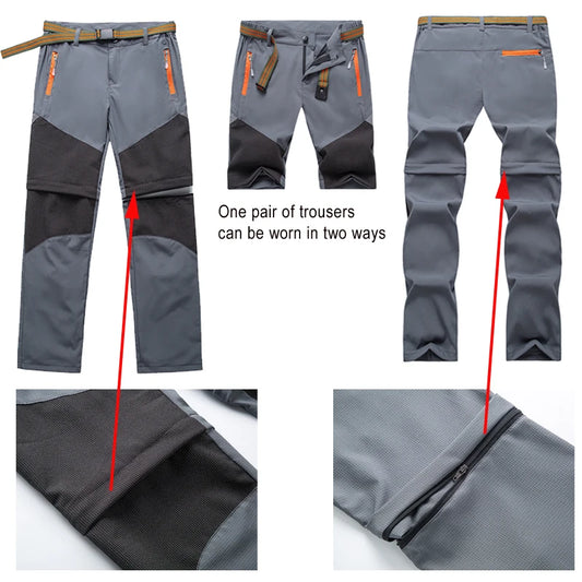 TRVLWEGO Hiking Pants Summer Boy’s Convertible Lightweight Quick Dry Zip Off Kids Youth Outdoor UPF 50+ Casual Cargo Trousers