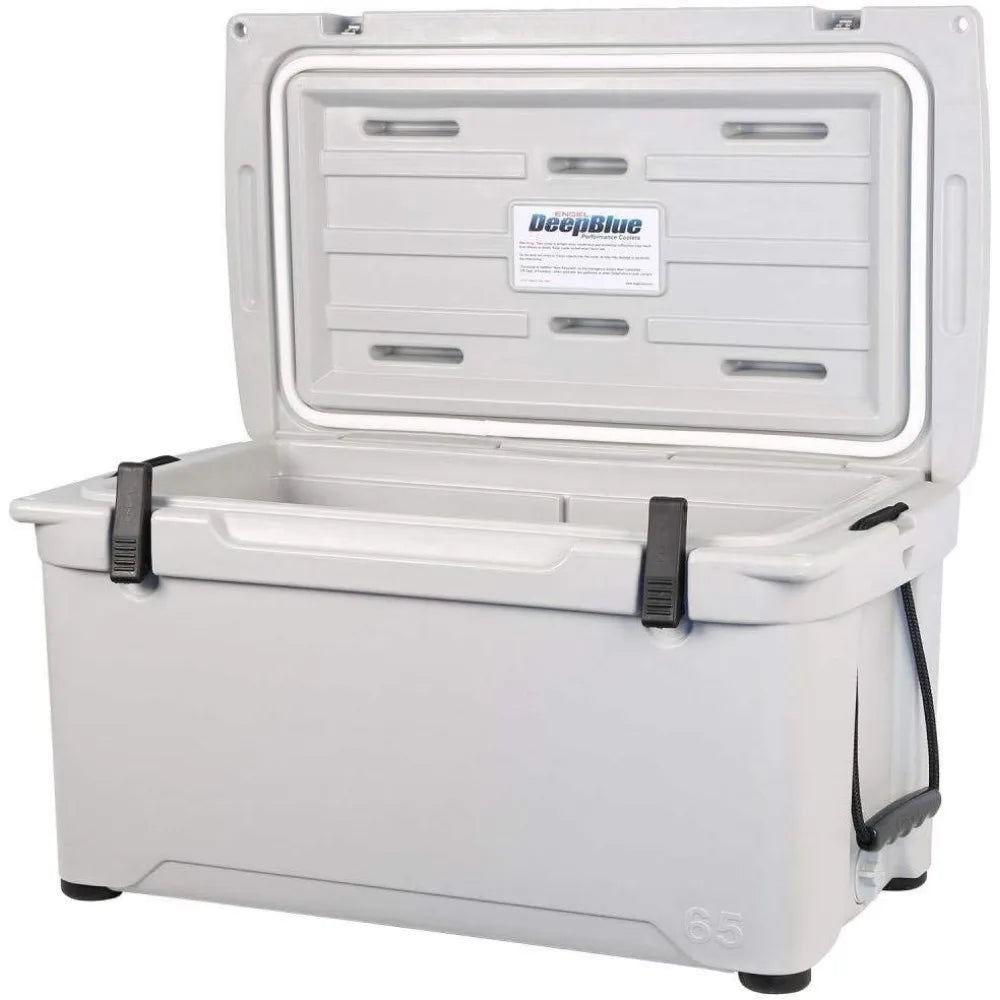 Car Portable Cooler, Exceptional Ice Retention, ENG65 58 Quart High-Performance Hard Cooler and Ice Chest, Portable Cooler