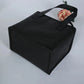 S/L Black Insulated Car Office Portable Lunch Cooler Folding Insulated Picnic Ice Bag Zipper Picnic Camping Tin Foil Food Bag