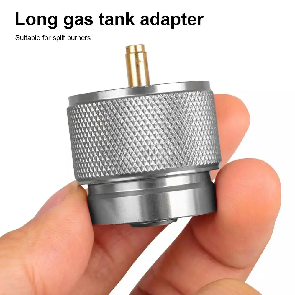 Outdoor Camping Stove Gas Tank Adapter Propane Tank Adapter Long Gas Tank Gas Furnace Conversion Head Converter Camping Gear