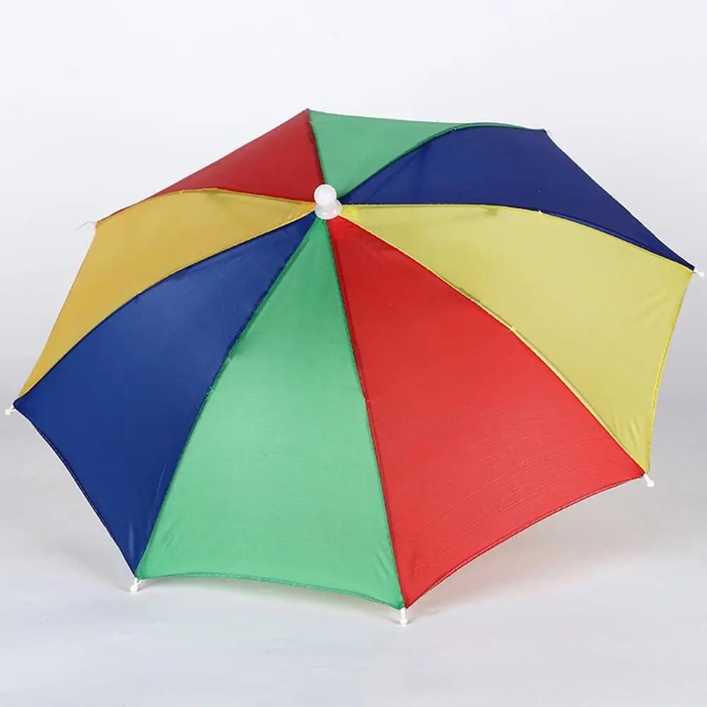 Children Rain Umbrella Hat Portable Foldable Outdoor Fishing Cap Wear Kids Camping Beach Waterproof Hats Shade X8y1
