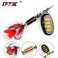 FTK 1pcs Fishing Lures Spinner Lure 7-20g Hard Lure Metal Jig Spoon Lure with Treble Fishing Tackle Bait Fishing items