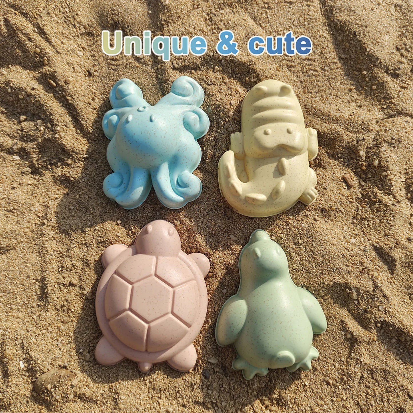 Fun Shovel Molds Beach Bucket Toys Set Portable Durable Beach Sand Water Game Toys for Children Birthday Presents
