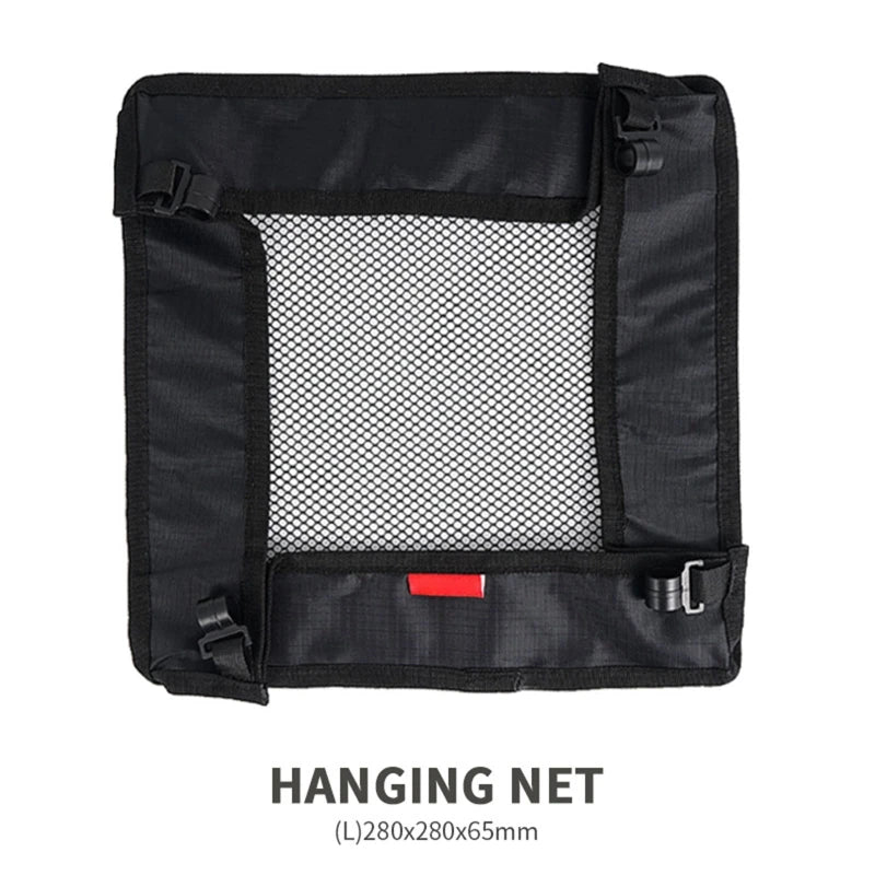 Outdoor Folding Net Bag Picnic Under Table Storage Bag Desk Box Tripod Mesh Basket Organizer for Camping Table Rack Bag