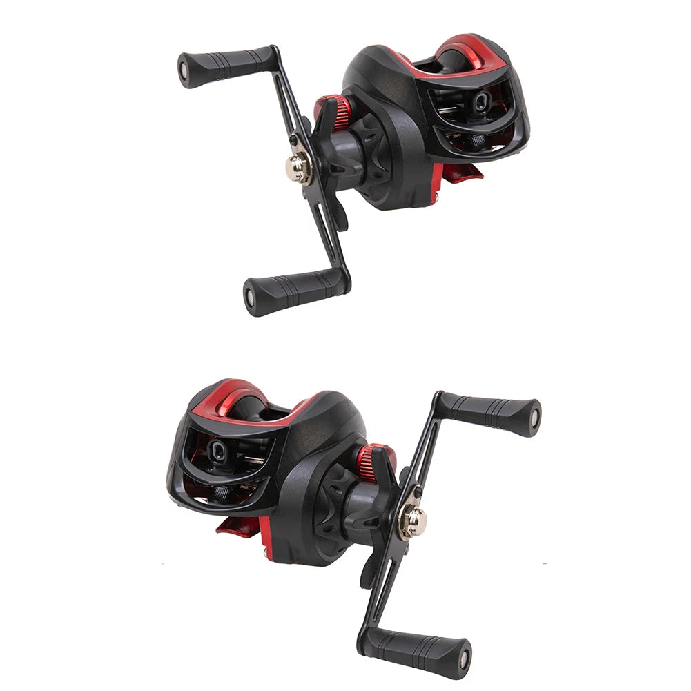 Lowprofile Reel Baitcasting Fishing Reels Fishing Tackle Right Left Handed Gear Ratio 7.2:1 Casting Reel Metal Body 8KG Max Drag