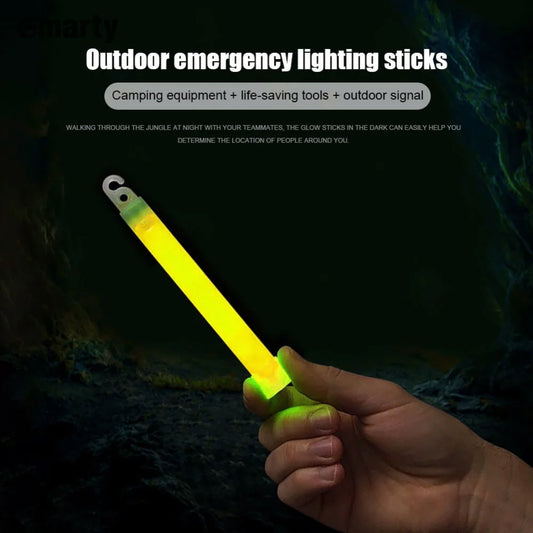 6 Inch Survival Kit Military Glow Light Sticks Walking Camping SOS Gear Outdoor Military Equipment Concert Party Light Stick