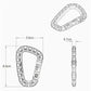 5pcs 8.5cm Backpack Buckle Fast Carabiner Plastic Hook D Shape Mosqueton EDC Gear For Outdoor Camping