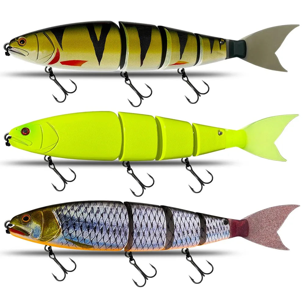 Fishing Lure Size 300mm Swimming Bait Jointed Floating/Sinking Giant Hard Bait Section Lure For Big Bait Bass Pike Minnow Lure