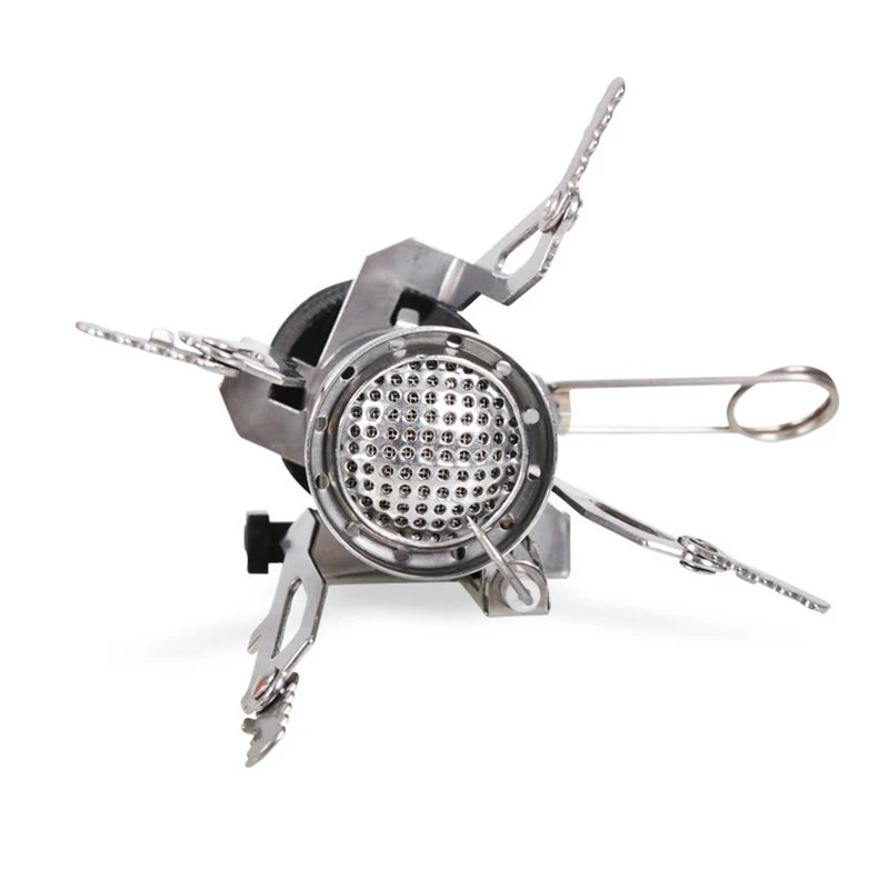 Camping Accessories Gas Cooker Portable Outdoor Camping Aluminum Alloy Ultra Light Picnic Cooking Camp Stove Survival Furnace