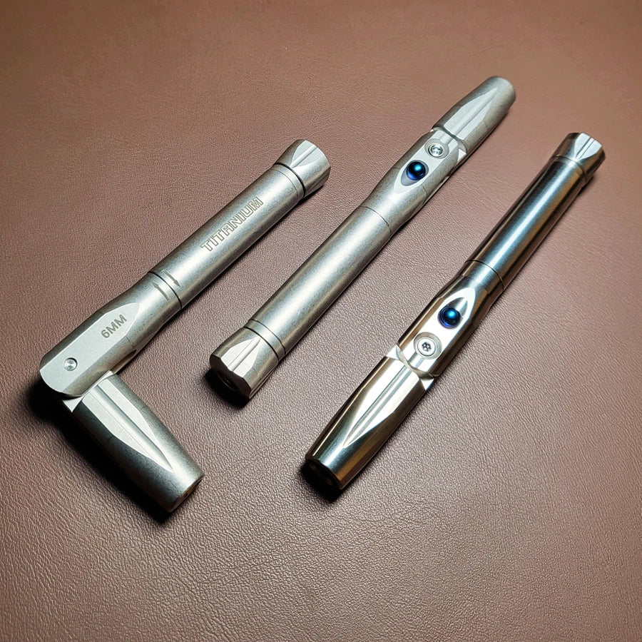 EDC Titanium Alloy Screwdriver Portable Gadget Cross Bit Riding Equipment Outdoor Camping Multi-functional Gear EDC Pocket Tools