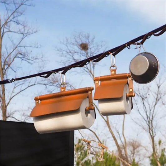 Outdoor Tissue Box Holder Canvas Paper Towel Wipes Dispenser Hanging Bag Portable Tissue Bag For Camping Hiking Picnic Backpack