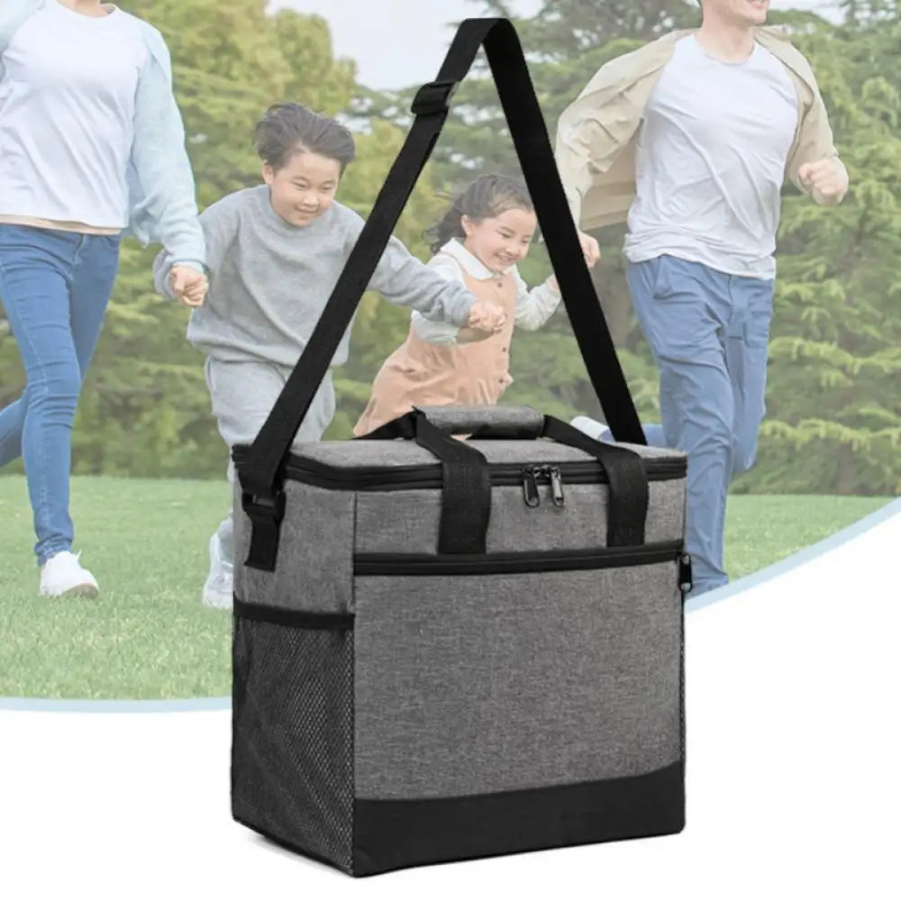 Super Large 32L Thermal Cooler Bag with Hard Liner Insulated Picnic Lunch Box Fresh Drinking for Camping BBQ Outdoor Parties