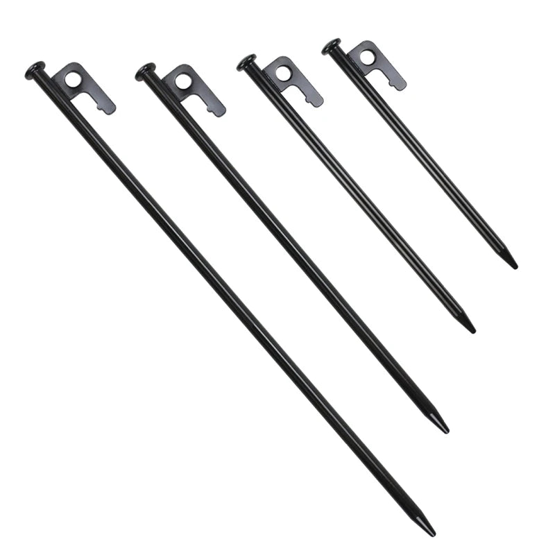 Tent Stakes Heavy Duty Steel Metal Tent Pegs For Camping, Decoration, Picnics