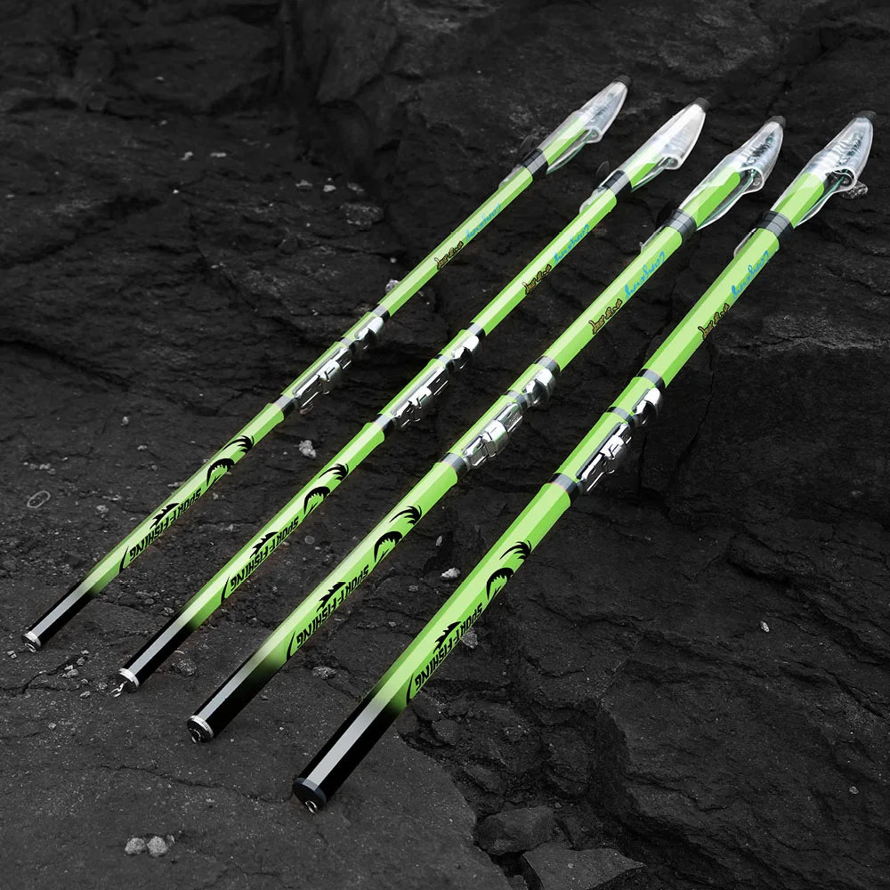 JOSBY Carbon Fiber Rock Fishing Rod Spinning Telescopic Feeder Pole Carp Portable Travel Ultralight 3.6M 4.5M 5.4M 6.3M Sea