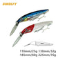 SWOLFY 1Pcs 130mm/32.5g 185mm/60g Trolling Tuna Fishing Lures Big Sinking Sea Lures Minnow Lures Fishing Bait VMC  Hooks