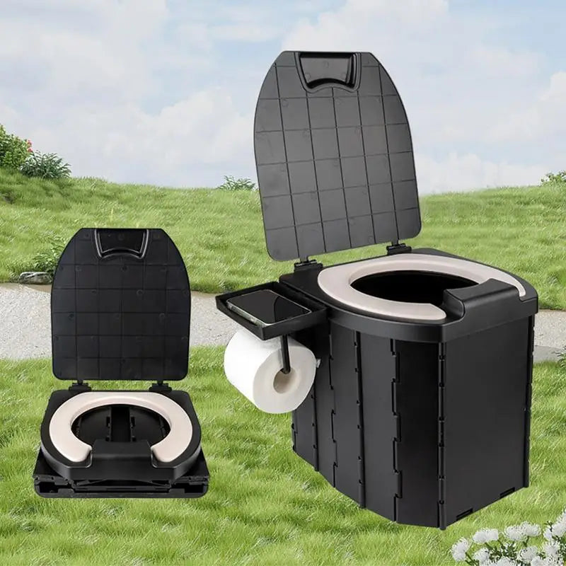 Portable Folding Toilet Outdoor Travel Camping Toilet Car Emergency Seat Toilet With Cover Reusable Toilet For Adults And Kids