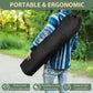 Camping Chairs Set for Adults, 2 Black Folding Moon Chair & 1 Lightweight Camp Table, with Side Pockets & Cup Holders