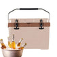 Outdoor Chest Cooler Ice Box Insulated Cooler Box Impact-Resistant Travel Cooler for Picnic Self-Driving Trips and Camping