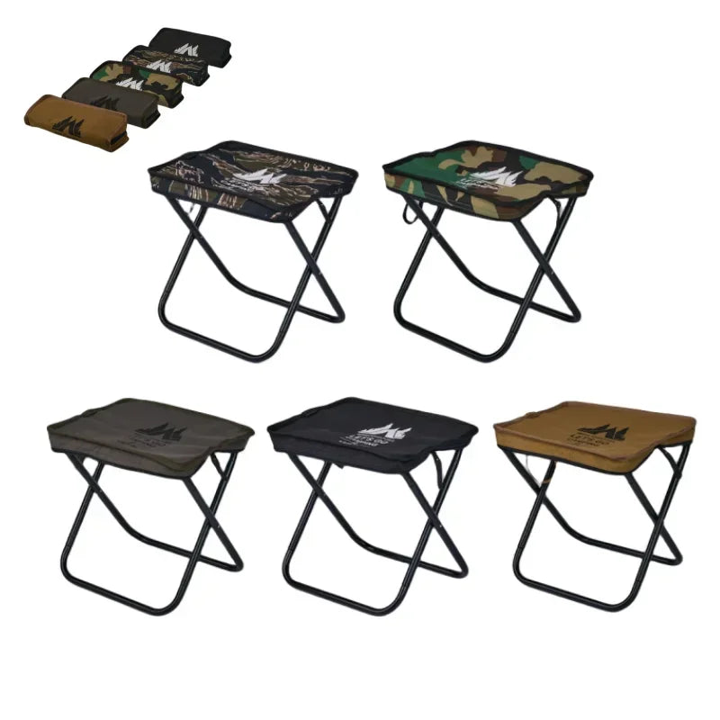 New Portable Camping Stool Outdoor Fishing Stool Pocket Stool Foldable Self-driving Picnic Sketching Line Chair