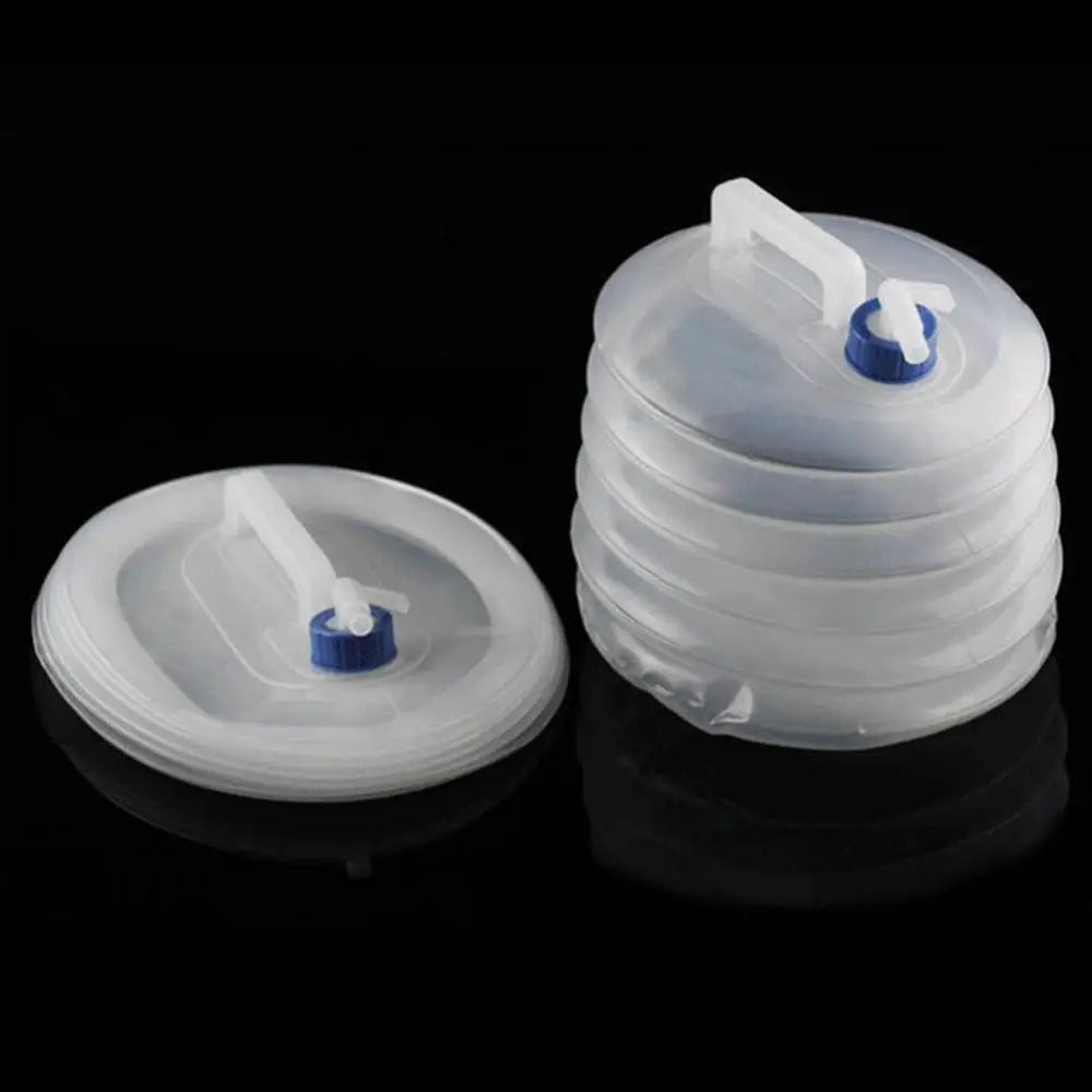 3/5/8/10/15l Outdoor Clear Car Collapsible Water Bucket Kettle Bottle with Tap Folding Drinking Water Bottle Picnic Accessories