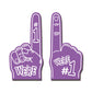 1pcs Universal Large Foams Fingers Cheerleading Props Hand Sports Event Cheering Palm Party Props Number 1 Foam Fan Finger