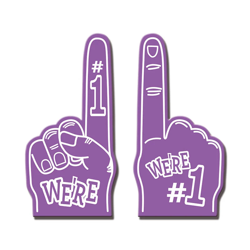 1pcs Universal Large Foams Fingers Cheerleading Props Hand Sports Event Cheering Palm Party Props Number 1 Foam Fan Finger