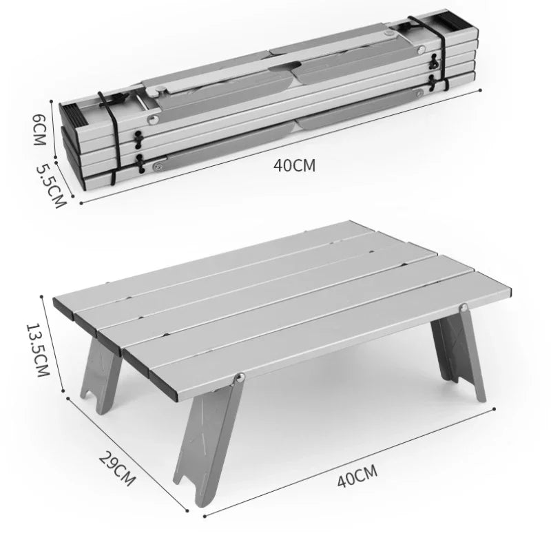 Portable Mini Camping Foldable Table Outdoor Picnic Table Furniture Barbecue Tableware Table with Carry Bag Lightweight Desk