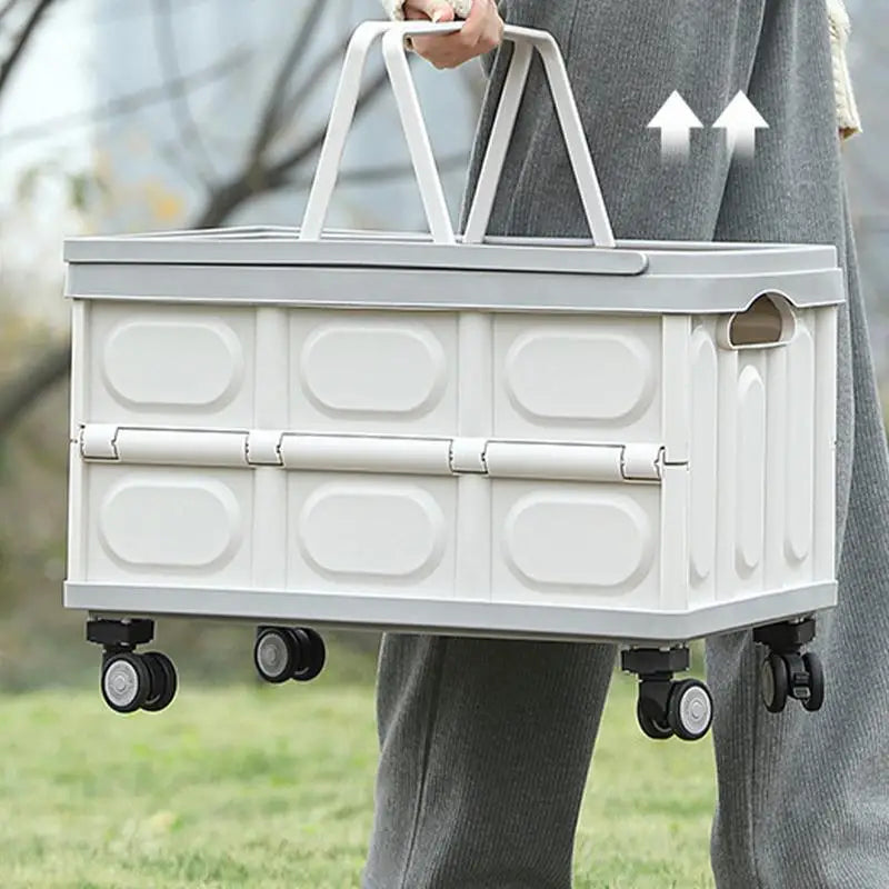Camping Storage Box Outdoor Bench And Chopping Board Portable Trunk Organizer Folding Home Multifunctional Camping Picnic Box
