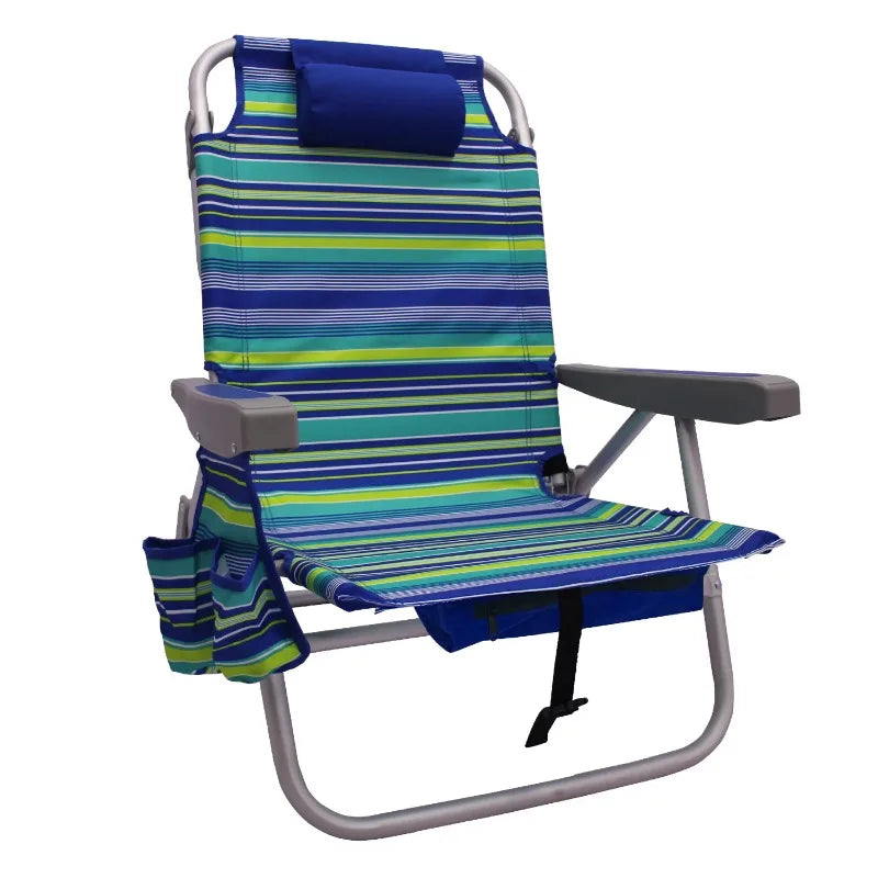 Backpack Aluminum Beach Chair, Multi-color