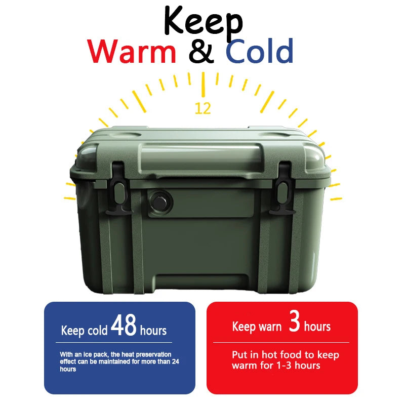 Custom logo cooler box ice chest cooling beers food for outdoor camping fishing BBQ