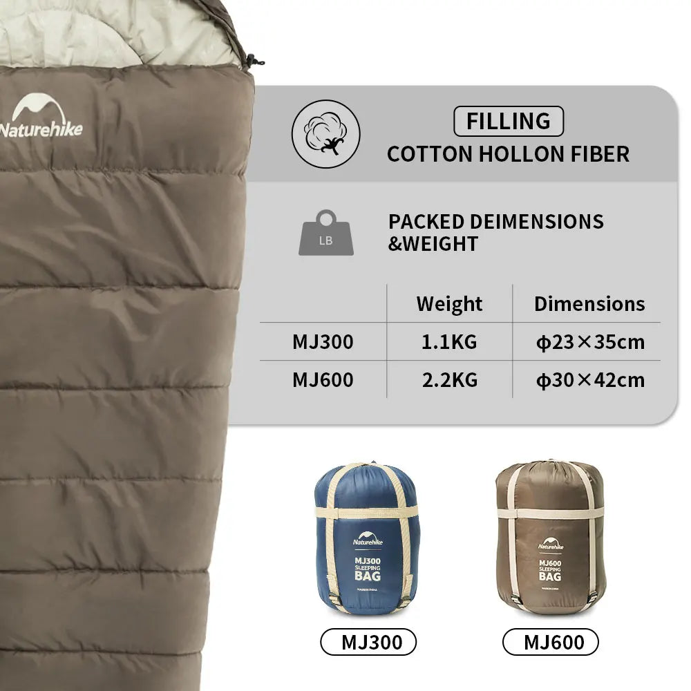 Naturehike Winter Sleeping Bag High Quality Fluffy Down Sleeping Bag Outdoor Ultralight Camping  Sleeping Bag Portable Durable