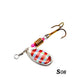 1pcs Spinner Lure Bass Fishing Bait Metal Spoon Lure Treble Hook Fishing Tackle Hard Lure CrankBaits