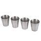 4pcs Outdoor Camping Tableware Travel Cups Set Picnic Supplies Stainless Steel Wine Beer Cup Whiskey Mugs