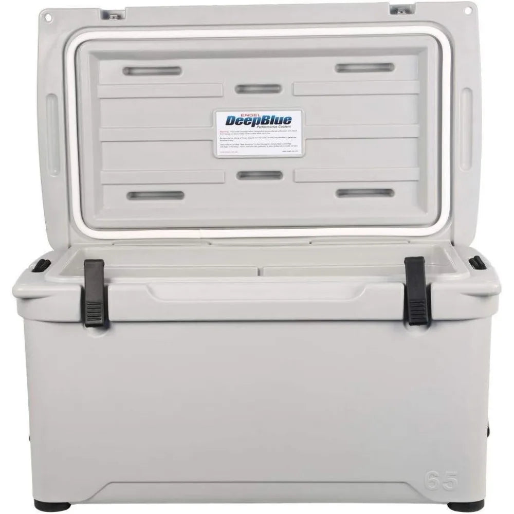 Car Portable Cooler, Exceptional Ice Retention, ENG65 58 Quart High-Performance Hard Cooler and Ice Chest, Portable Cooler