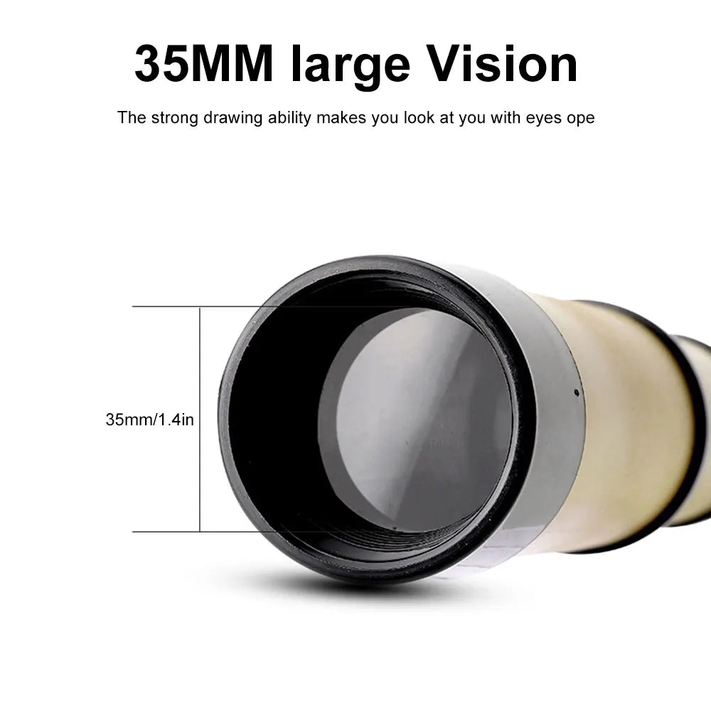 35mm Vintage Handheld Zoomable Monocular Telescope Lightweight Pirate Spyglass Gifts For Kids Children Outdoor Camping Advanture