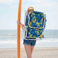 Beach Chair, Polyester, Yellow Pineapple,Adjustable,Durable,Lightweight Polyester 8 Pounds 24"D x 25"W x 30"H Beach Chairs