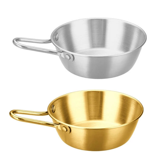 4Pcs Stainless Camping Bowl Handle Cups with Handle Camping Picnics Tablewares