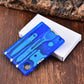 10 In 1 Pocket Credit Card Portable Multi Tools Outdoor Survival Camping Equipment 1 Box Portable Hiking Card Tools Gear