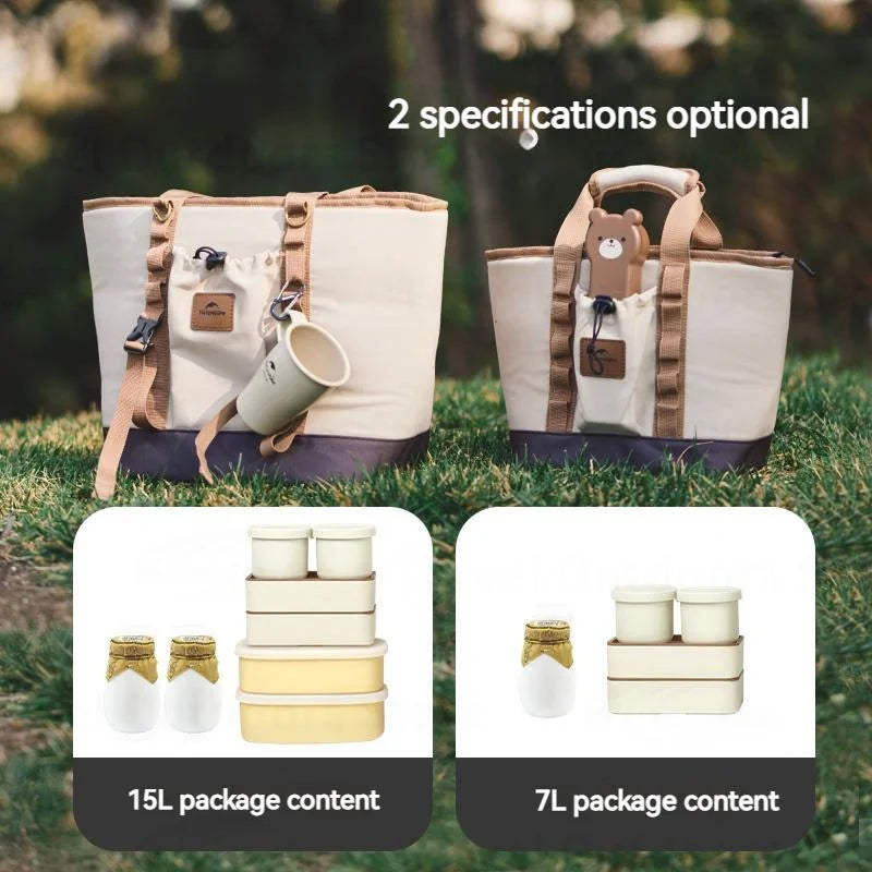 Naturehike Camping Insulation Bag 7L 15L Outdoor Cooler Bag Drink Ice Chest Freezer Portable Waterproof Picnic Cool Camping Gear