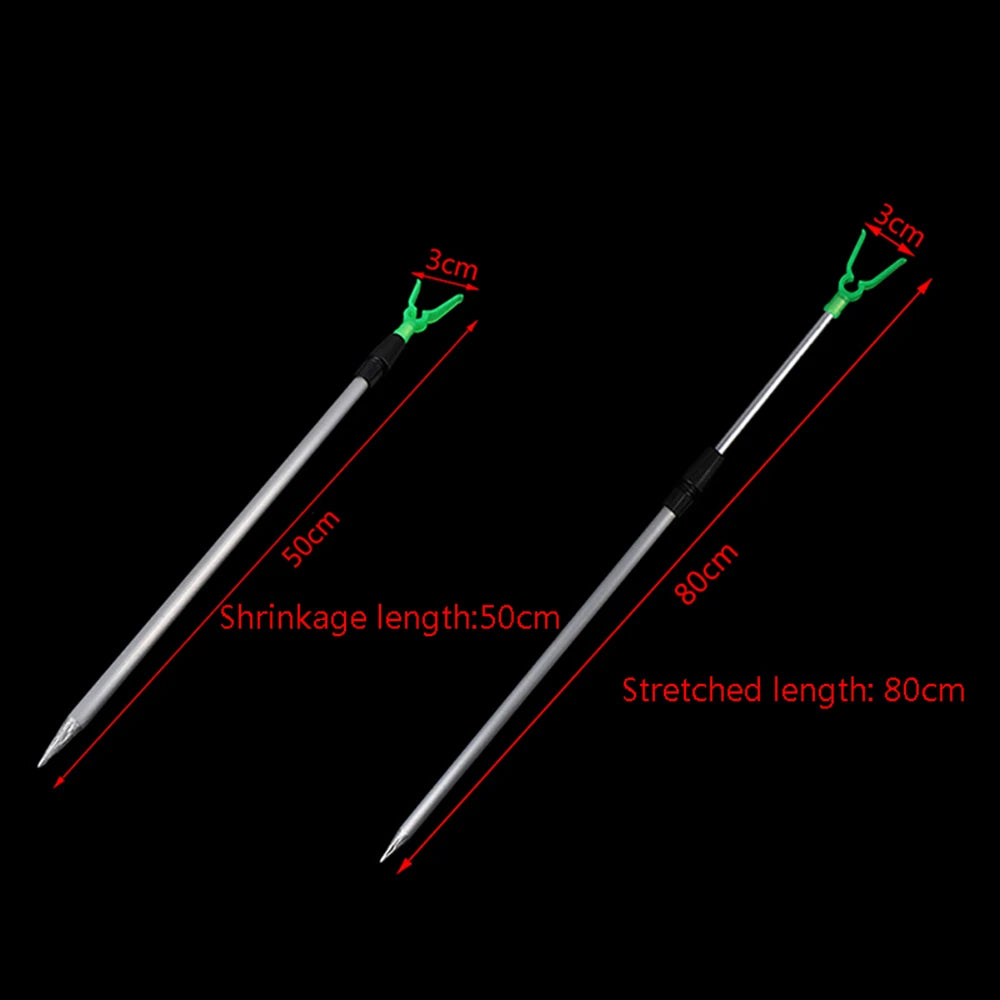 Telescopic Adjustable 2 Sections Stand Bracket Fishing Rod Holder Pole Rack