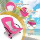 Beach Chair 2 Pack Folding Portable Lightweight Backpack Outdoor Festival Travel Sports Lawn Sand,Alloy Steel Solid Beach Chairs