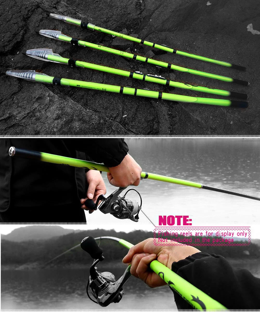 JOSBY Carbon Fiber Rock Fishing Rod Spinning Telescopic Feeder Pole Carp Portable Travel Ultralight 3.6M 4.5M 5.4M 6.3M Sea