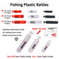 Ellllv Fishing Jig Skirt Rattles Kit Plastic Sound Tube & Connection Strap Spinnerbait Buzzbait Accessories Bass Snapper Fishing