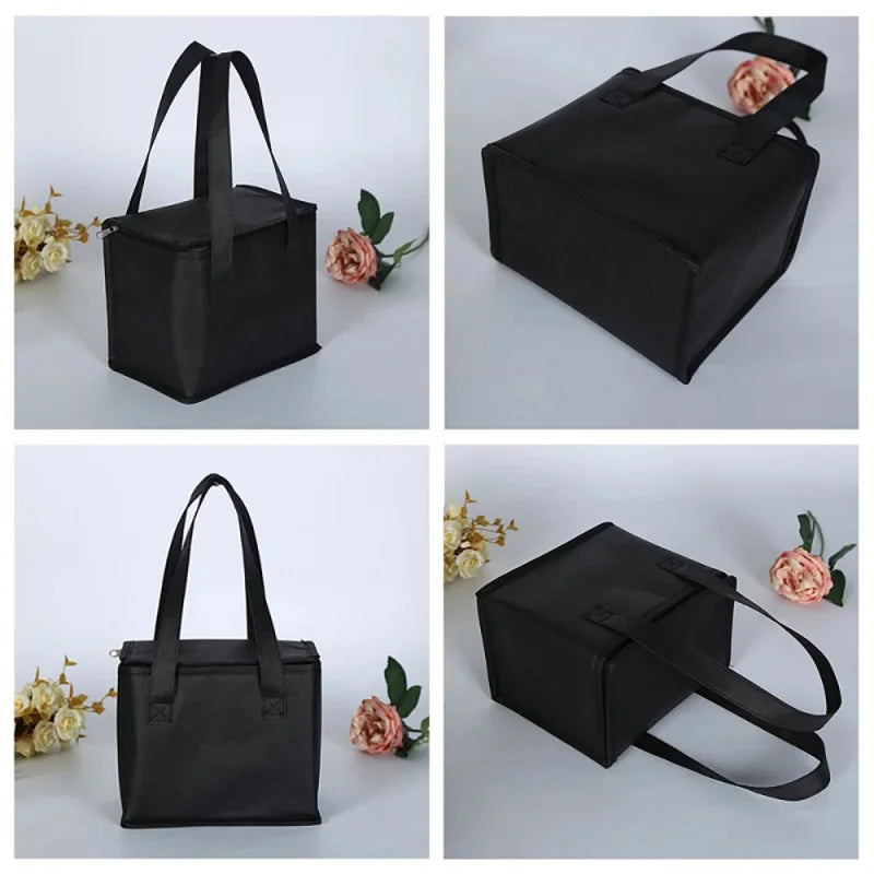 Portable Thermal Insulated Cooler Bags Large Outdoor Camping Lunch Bento Box Trips BBQ Meal Drink Zip Pack Picnic Supplies